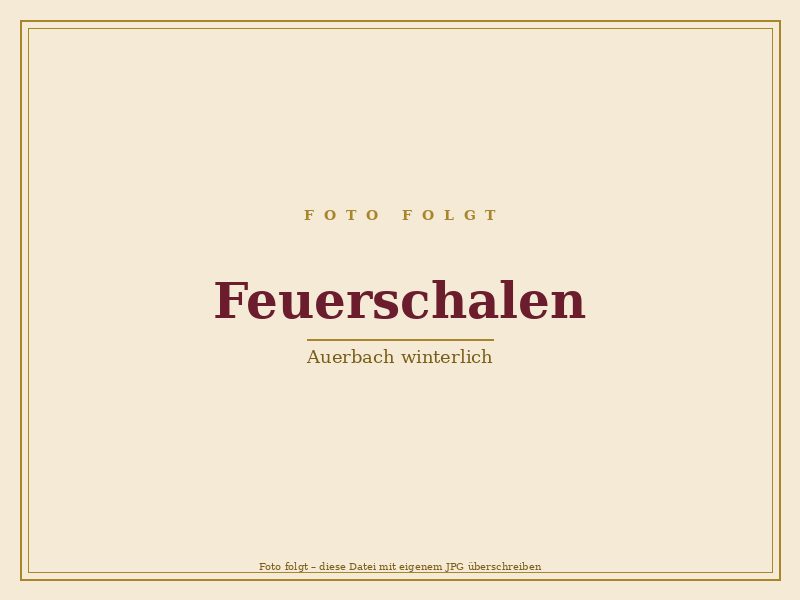 Feuerschalen im Innenhof Schloß Auerbach